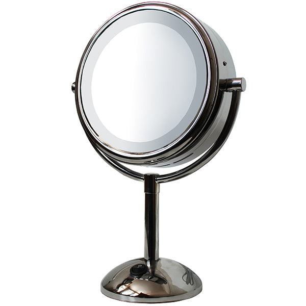 Kingsley Kingsley Lighted Round Vanity Mirror 8 inch Mirror #10073581