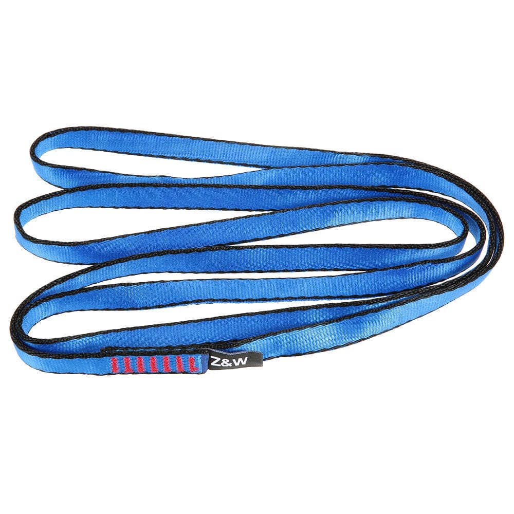 23KN 16Mm 120Cm/3.9Ft Rope Runner Webbing Sling Flat Strap Belt for Mountaineering Rock Climbing Caving Rappelling Rescue Engineering