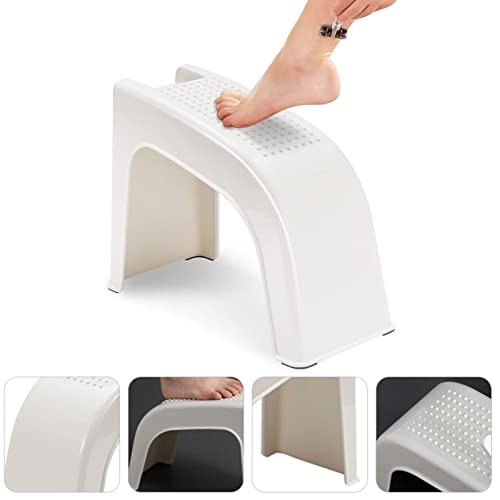 LXIANGN Shower Foot Rest for Shaving Legs, Non-Slip Shower Foot Stool Sturdy Pedicure Foot Rest Stand for Inside Shower,Bath Spa (Beige)