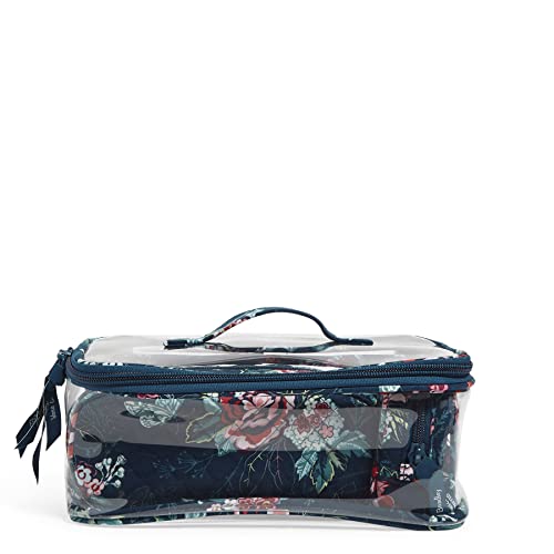 Vera Bradley Women's 4 Piece Cosmetic Makeup Organizer Bag Set, Rose Toile, One Size