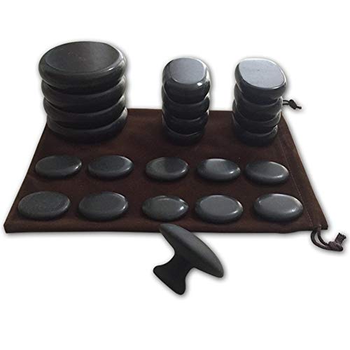 Massage Hot Stones Warmer Set, Hot Stone Massage Kit, Massage Hot Stone,Basalt Hot Stone for Spa, Massage Therapy