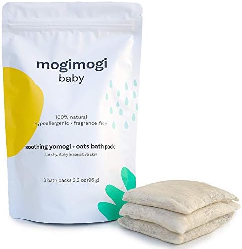 Organic Oatmeal Soothing Bath Soak for Sensitive Skin, Baby & Kids – All Natural & Fragrance-Free, 17 Oz (3 Packs) - Made in USA by mogimogi Baby