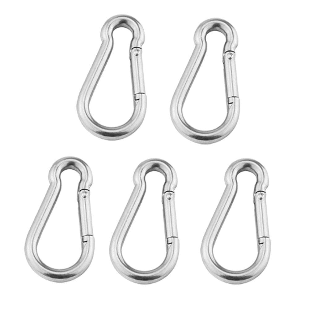 5Pcs Multifunctional Strong Stainless Steel Sp Snap Carabiner Hook for Camping Climbing