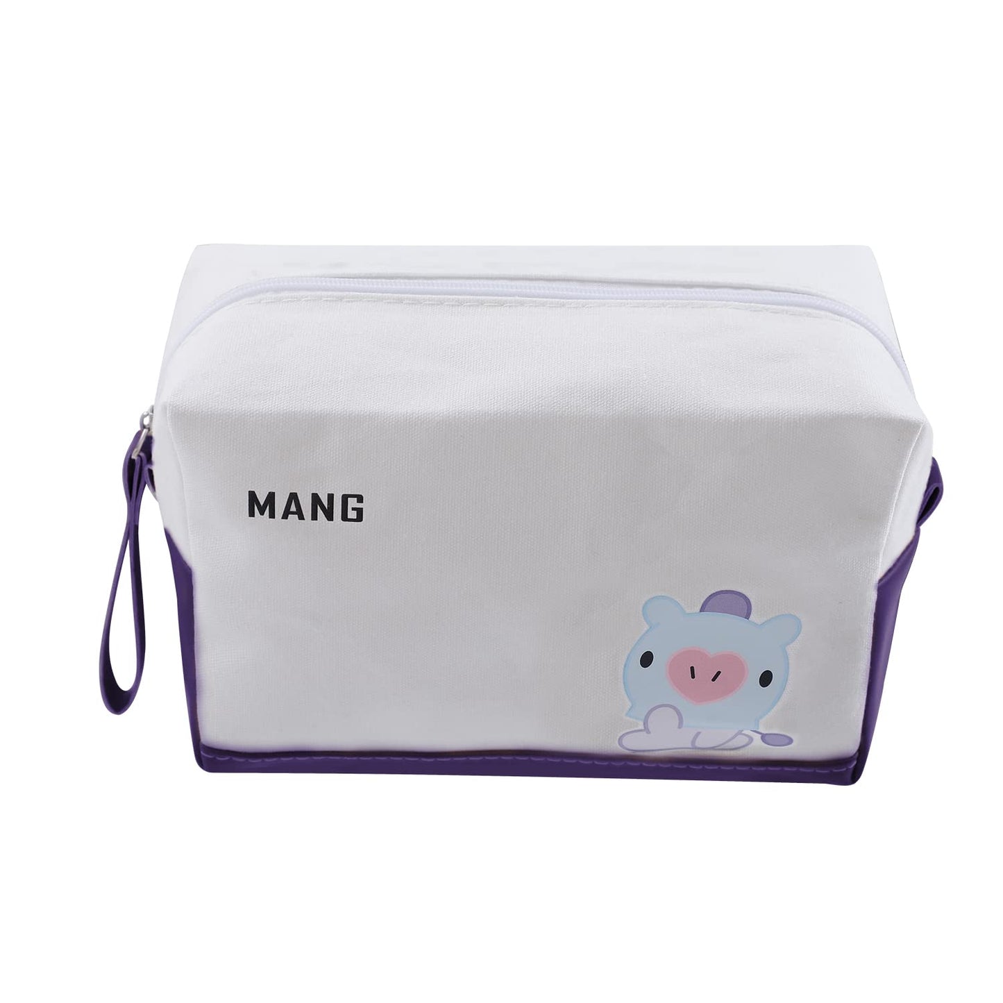 G-Ahora Bangtan Boys Makeup Bag Korean Group Army Cosmetic Bag Portable Travel Cosmetics Bangtan Boys MANG Storage Case Gift for Girls Women(MUB J-HOPE)