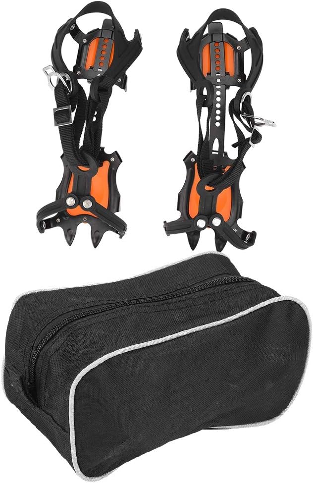 VGEBY Portable Outdoor Sports 10 Toothed Snow Crampons Slip Resistant Ice Gripper Ice Crampons Extreme Sports