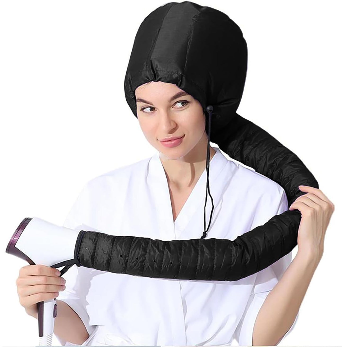 Net Plopping Cap For Drying Curly Hair, Plopping Cap Curly Hair, Net Plopping Cap, Net Plopping Bonnet With Adjustable Strap, Net Plopping Satin Diffuser Cap (Satin Diffuser Cap)