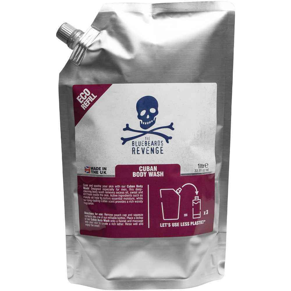 The Bluebeards Revenge Gold Body Wash Refill Pouch - 1000ml