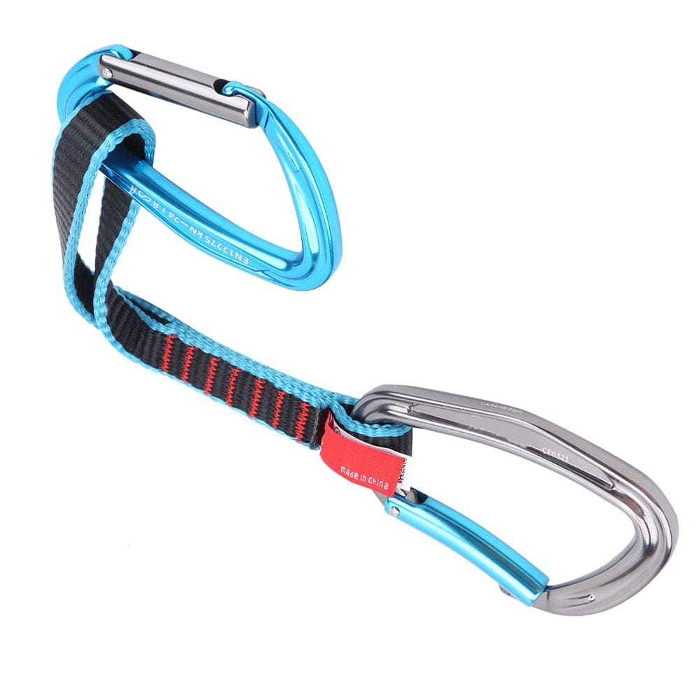 ACOUTO Carabiner Clips Camnal 38CM Extenders Straight Bent Carabiner Rock Climbing Quickdraw Sling