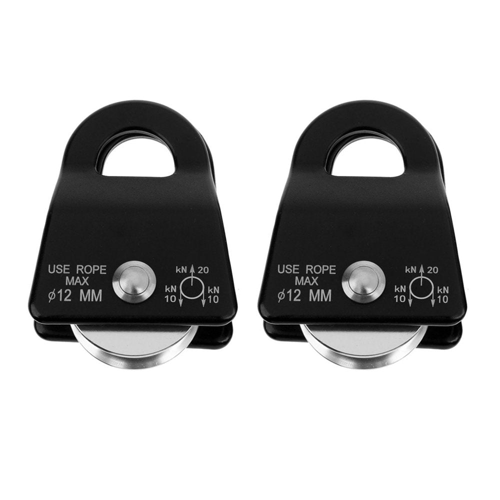 Climbing Side Swing Pulley Climber Hardware Safety Accessory Purple 2 Pieces