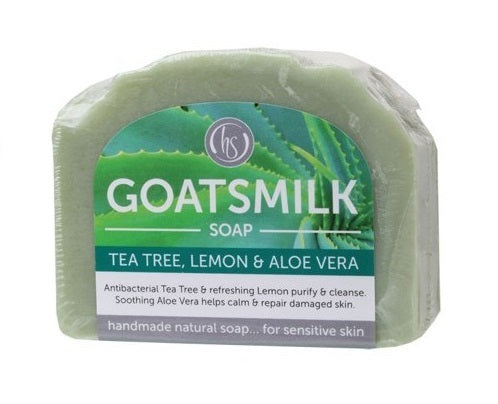 Harmony Soapworks Tea Tree & Lemon Goat's Milk Soap 140g x 5 packs