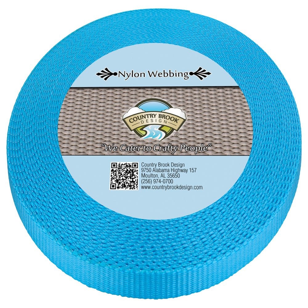 Country Brook Design® 1/2 Inch Seafoam Heavy Duty Nylon Webbing, 10 Yards