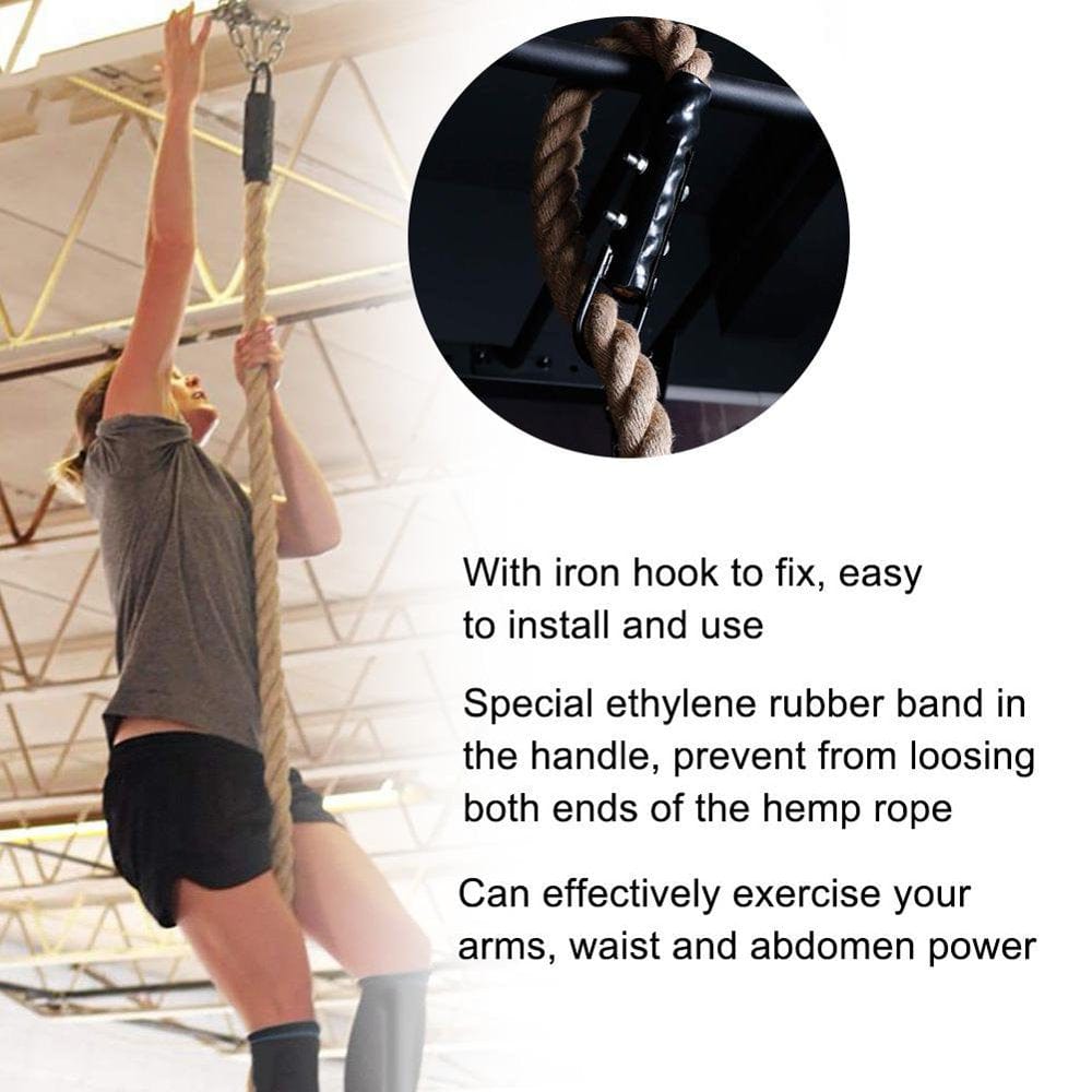 Garosa Climbing Fitness Rope,Training Rope,38Mm Arm Power Training Practicing Rope Equipment for Gym Fitness Climbing 300CM