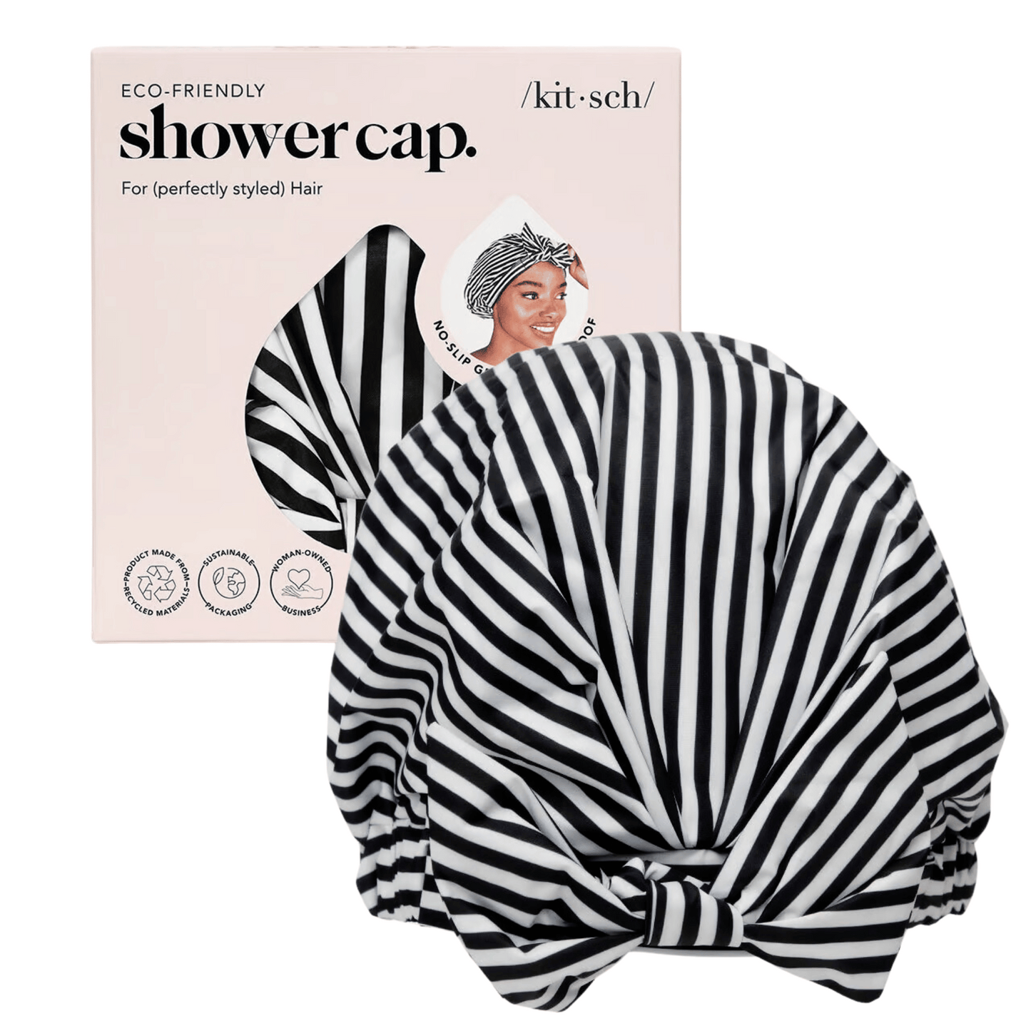 kitsch Shower Cap Stripes #10087811