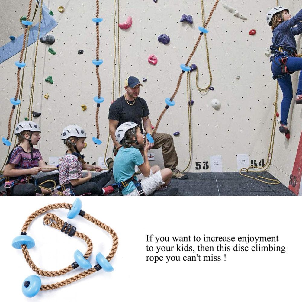 TOPINCN Climbing Disc, Children Swing Disc Climbing Rope Kids Playground Equipment Toys,