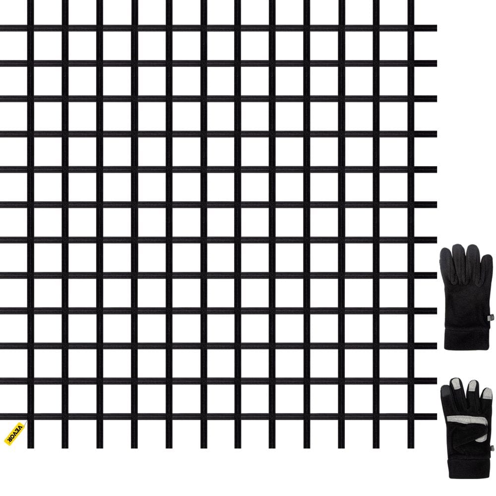 VEVOR Climbing Cargo Net, 8' X 6' Playground Climbing Net, Polyester Material, Rope Ladder, Swingset, Large Military Climbing Cargo Net for Kids & Adult, Indoor & Outdoor, Treehouse, Jungle Gyms