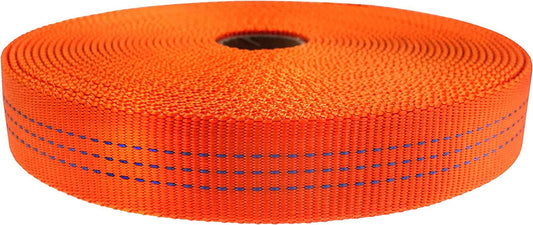 1 Inch Nylon Tubular Webbing Tape UIAA Certified 4000Lb Heavy Duty for Climbing Rescue Rope Works Survival Outdoor General Purposes 1" X 30Ft / 10 Yards,Orange