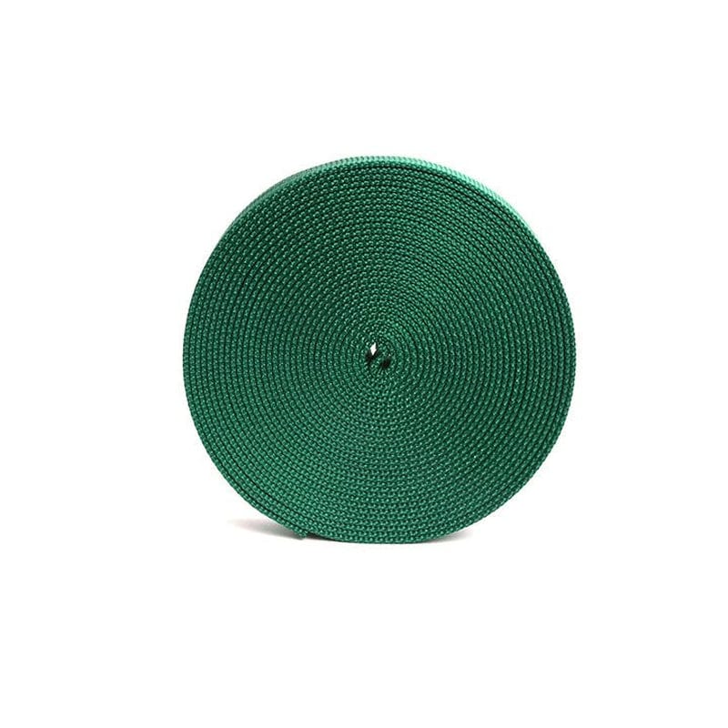 1" OD Green Nylon Tubular Webbing - 50 Feet