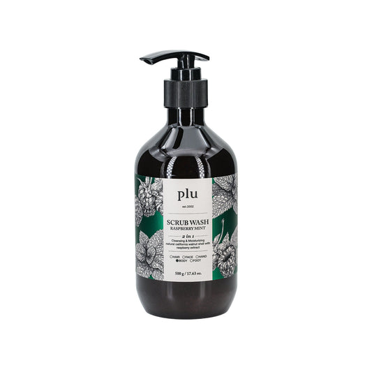 Plu Body Scrub Wash Raspberry Mint 500g