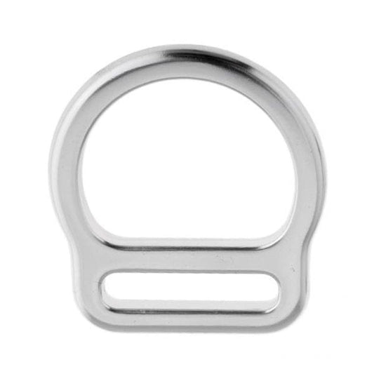 2X 23KN Heavy Duty Aluminum Alloy Rock Climbing Harness Slotted D Hardware Gear Holder Accessories for Webbing Belt Big/Small