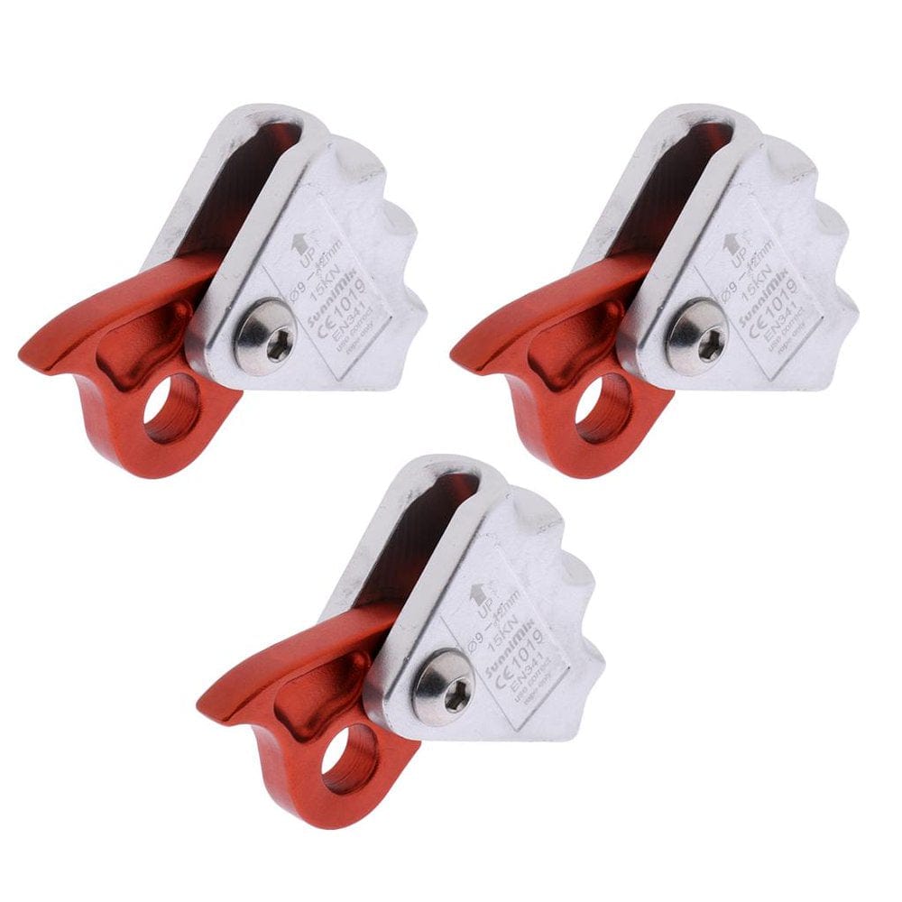 3 Pack 15KN Climbing Tree Arborist Mountaineering Rope Grab Silve3R(3 Pieces)