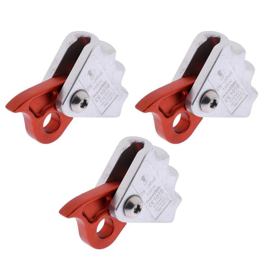 3 Pack 15KN Climbing Tree Arborist Mountaineering Rope Grab Silve3R(3 Pieces)
