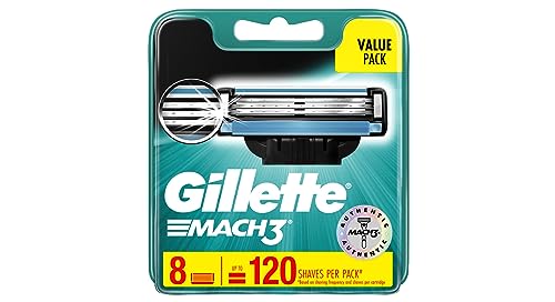 Gillette Mach 3 Razor Refill Cartridges 8 Count