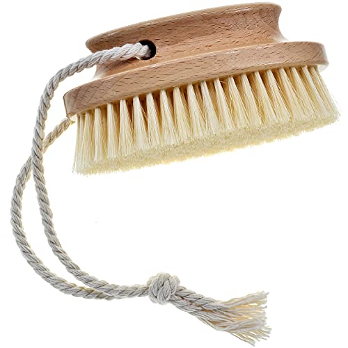 Kent FD11 Shower Brush Back Brush Shower Exfoliating Brush Body Wash Brush Oval Bath Brush Exfoliates Wet or Dry Skin and Improves Circulation. Perfect for Lathering and Scrubbing. Made in England.
