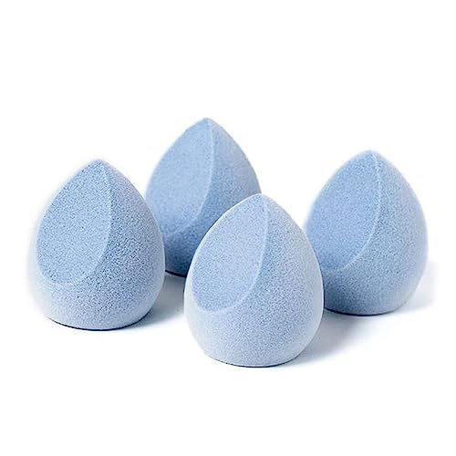JUNO & Co. Microfiber Velvet Sponge, Latex-Free, Dual Layer Technology, Flawless Makeup Blender for Foundations, Powders and Creams (4 Velvet Sponge Bundle)