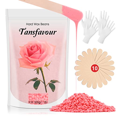 Wax Beads, Big Bag Hard Wax Beans (1.1 lbs/bag), Women Men's At Home Hair Removal, Bikini Line, At Home Waxing Beans Brazilian Wax Beans Set for Face, Legs, Arms, Body