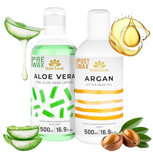 Bella Verde Pre and Post Waxing Care - Home Kit for Women and Men - Pack of 2 Pre & Post Wax Spray - Care for Brazilian Body Legs Eyebrows Face Lips Armpits
