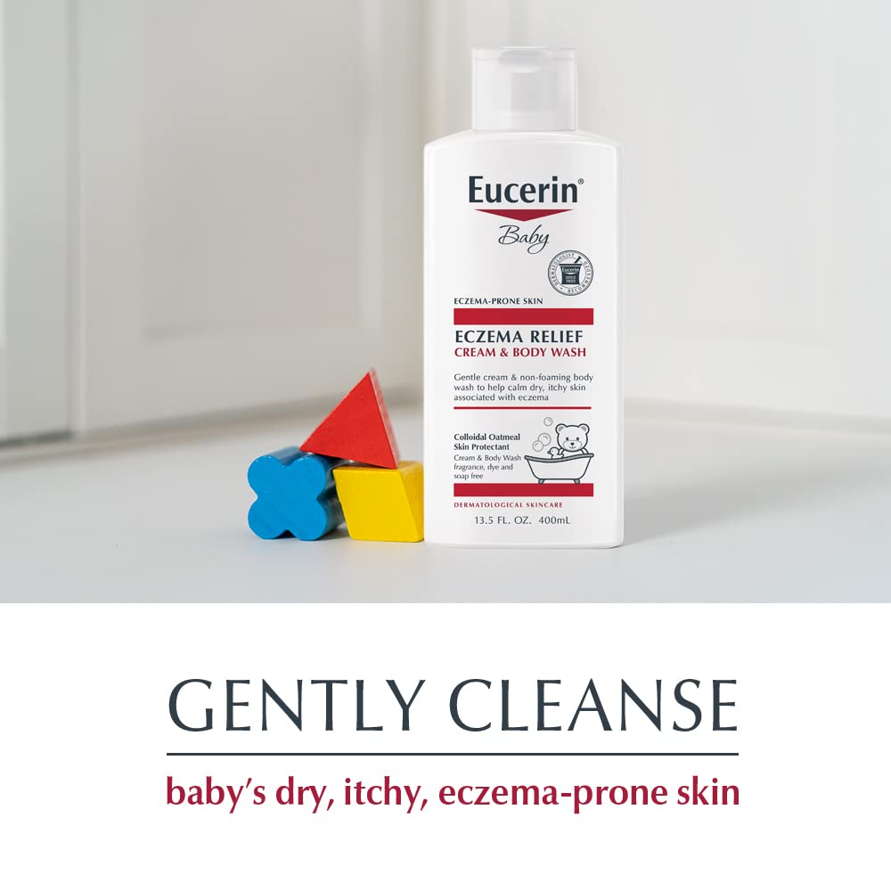 Eucerin, Baby, Eczema Relief, Cream Body Wash, 13.5 fl oz (400 ml)