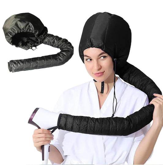 Net Plopping Cap for Drying Curly Hair, Upgraded Net Plopping Cap with Drawstring for Drying Curly Hair, Bonnet for Drying Curly Hair Net Plopping, Adjustable Hair Drying Hoods Net Plopping (Black)