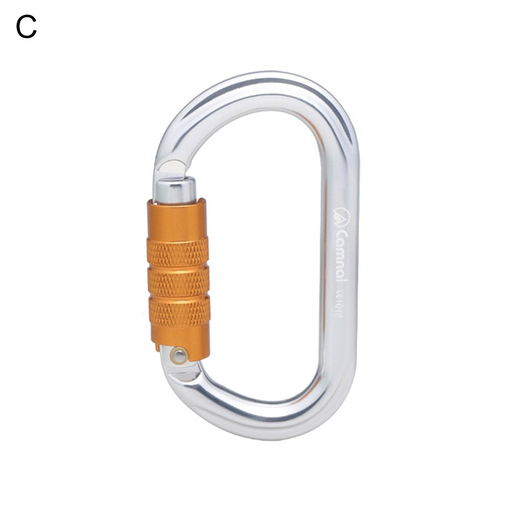 Fardo Climbing Carabiner Anti-Oxidation Wear Resistant Accessory Strong Load-Bearing D-Shaped Carabiners for Mountaineering