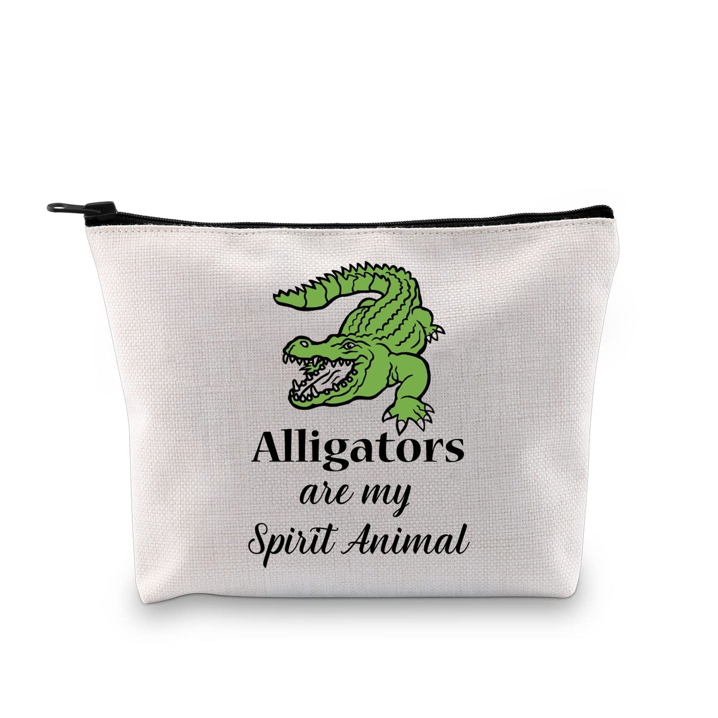 GJTIM Alligator Gift Alligator Themed gift Alligator Lovers Bag Alligators Are My Spirit Animal Travel Makeup Pouch (Spirit Alligators Bag)