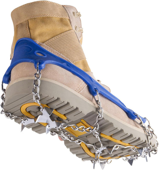 Traction Cleats Ice Snow Grips Anti Slip 13 Stainless Steel Spikes Crampons Footwear M/L