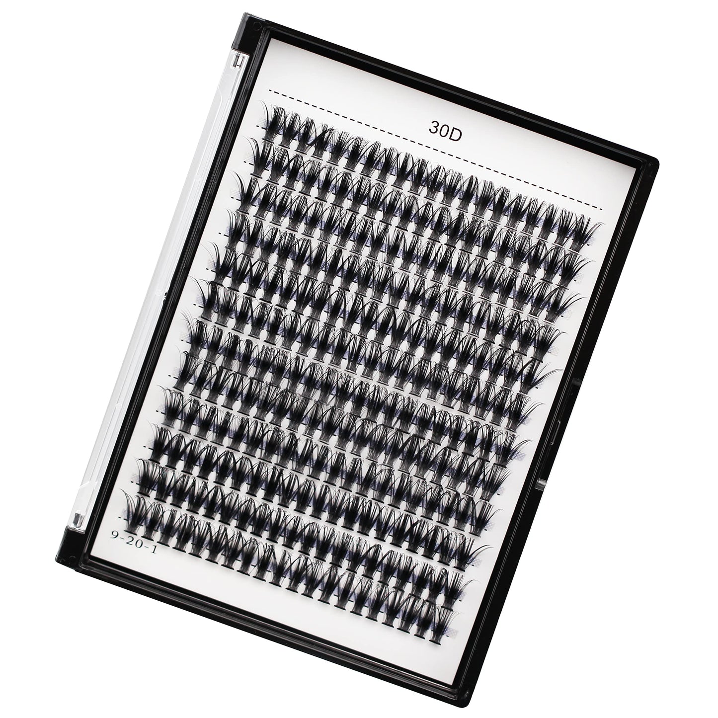 Bodermincer 30D 240 Clusters Lashes C/D Curl Fluffy Single Cluster False Lashes Premade Volume Fans Individual Eyelash Segmented Natural Fake Lashes For Eye Extension (30D-14MM, D Curl)