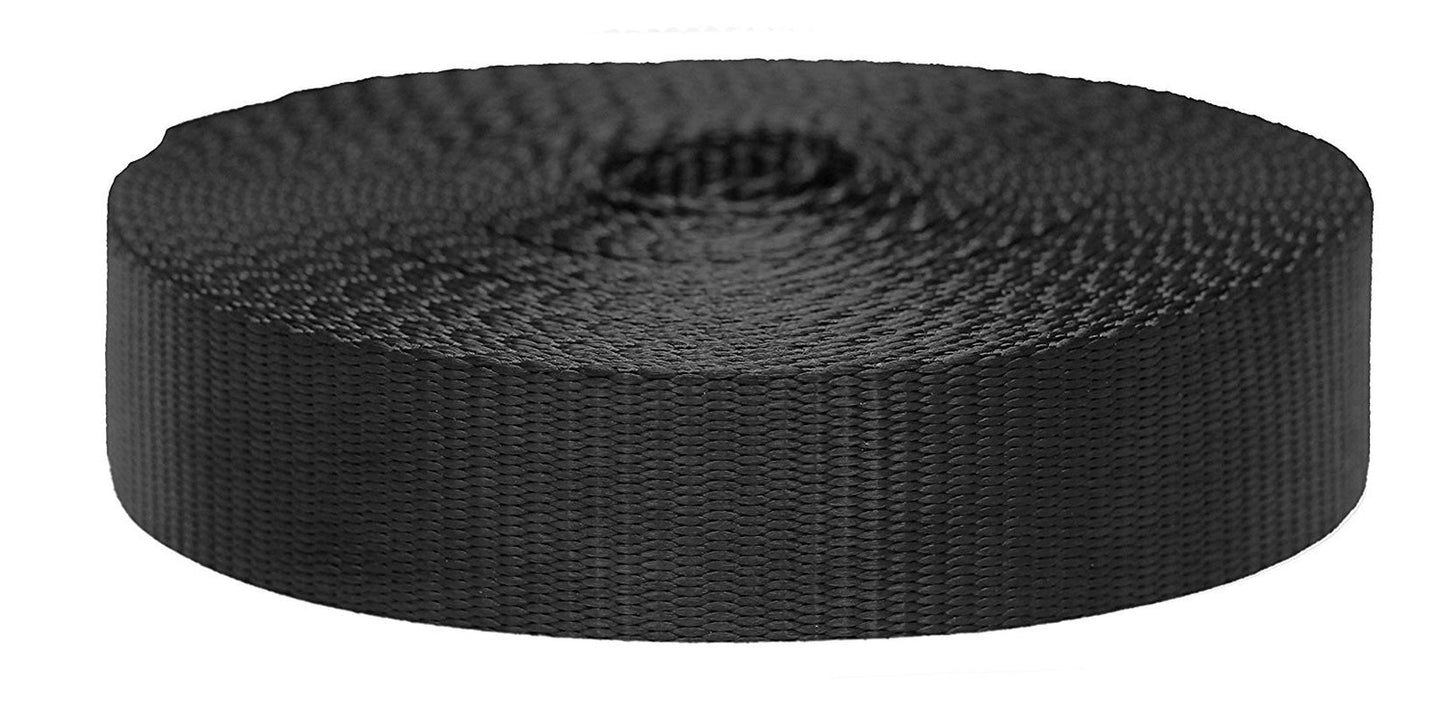 Strapworks 3/4 Inch X 10 Yards Colored Flat Nylon Webbing Strap