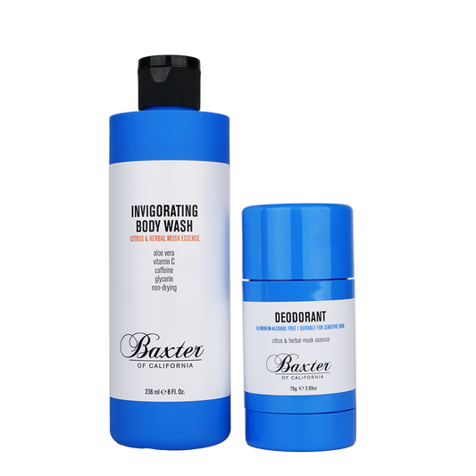 Baxter of California Citrus & Herbal Musk Essence Body Bundle with Body Wash and Deodorant