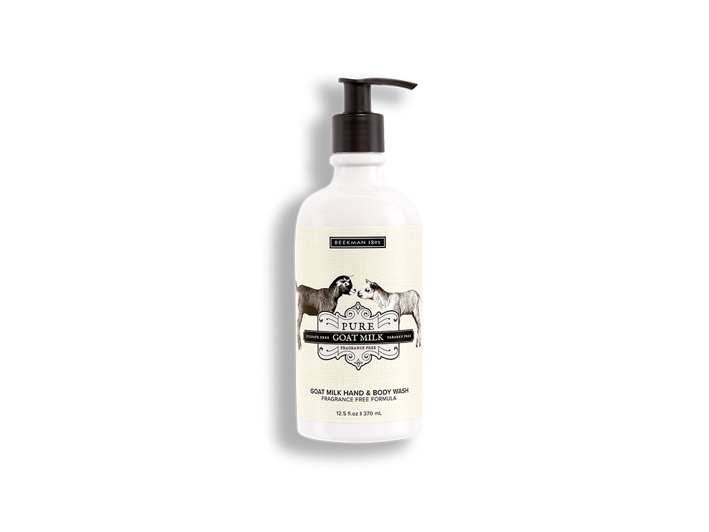 Beekman Goat Milk Hand & Body Wash 12.5oz 370mL - Pure Goat Milk (Unscented)