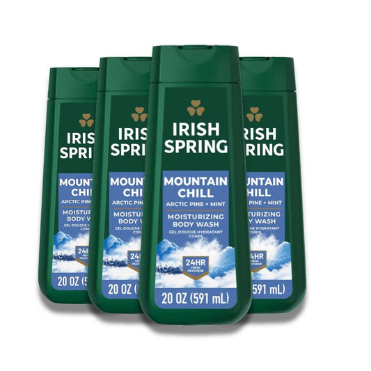 Irish Spring - Mountain Chill Body Wash for Men - 20 Oz  - 4 pack