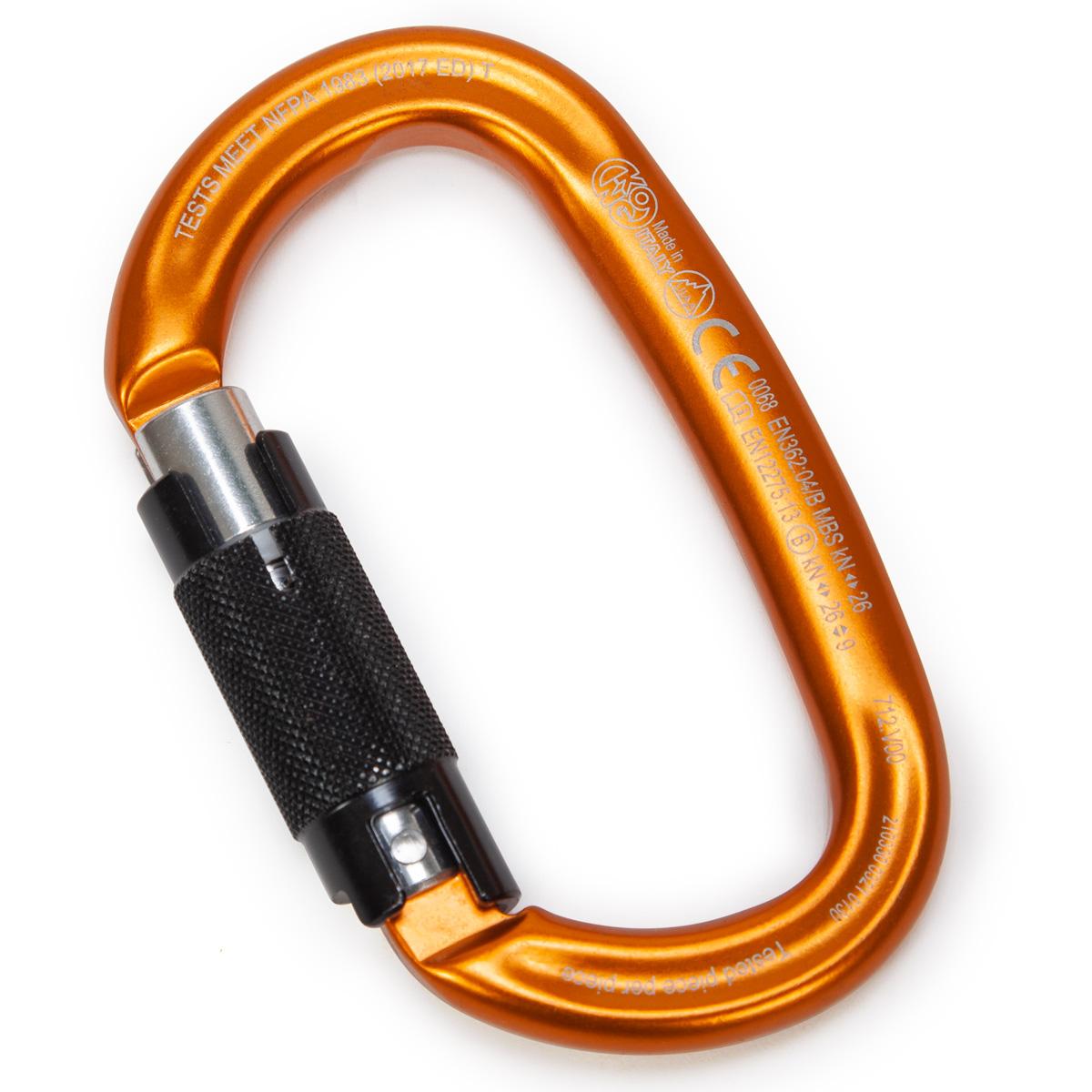 Kong Oval Carabiner - Orange