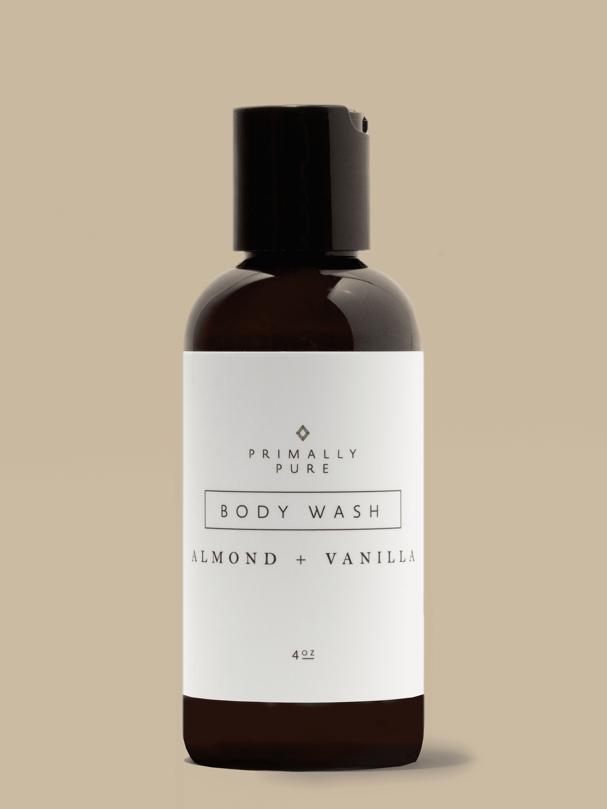 Body Wash (4oz) Body Wash Primally Pure Almond + Vanilla