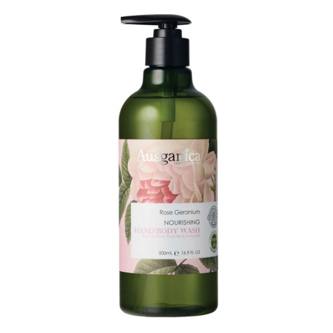Ausganica Rose Geranium Nourishing Hand/Body Wash 500ml