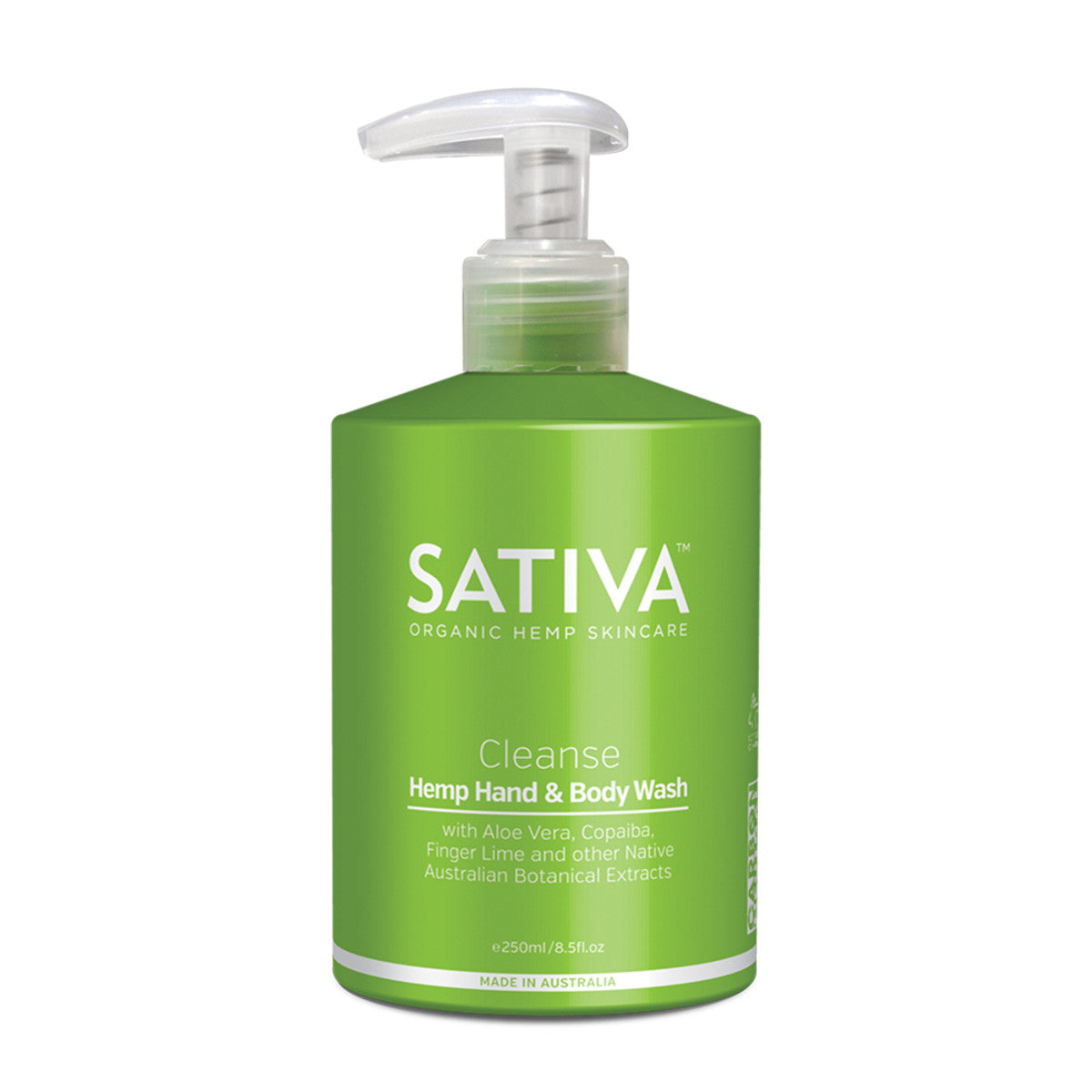 Sativa Cleanse Hemp Hand & Body Wash 250ml