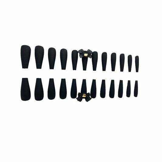 Nail Patch Ultra Long Ballet Ultra Long Frosted Bow Nail Patch