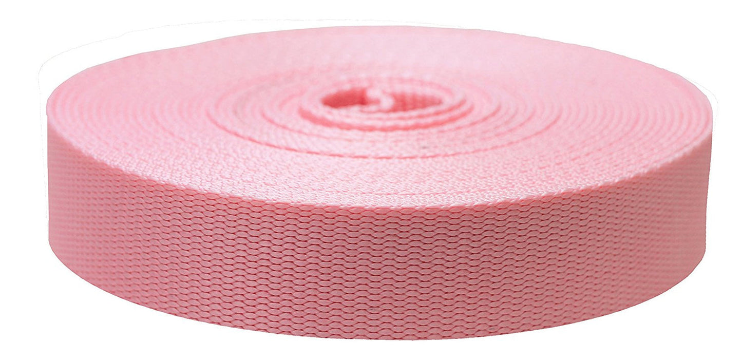 Strapworks 3/4 Inch X 10 Yards Colored Flat Nylon Webbing Strap