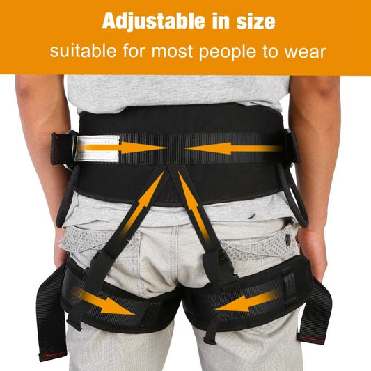 ANGGREK Climbing Harness, Zaqw Adjustable Outdoor Heavy Duty Tree Climbing Rappelling Belt Safety Harness Protective Gear, Safety Harness