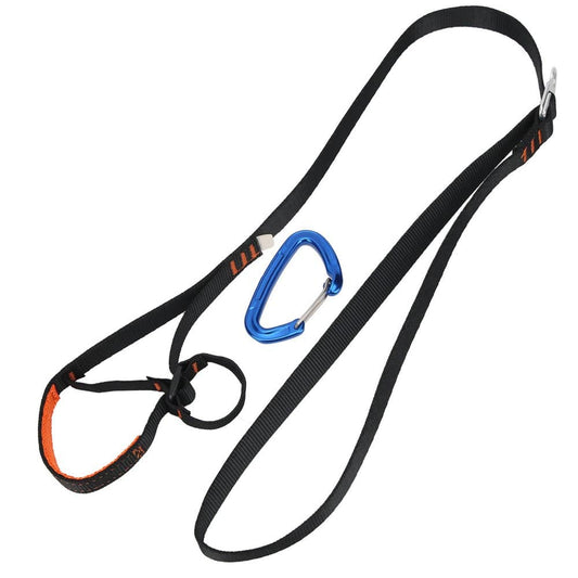 Ascender Webbing Sling, Friction Resistance Climbing Foot Loop Lightweight for Mountaineering Rock Climbing and Aerial Work