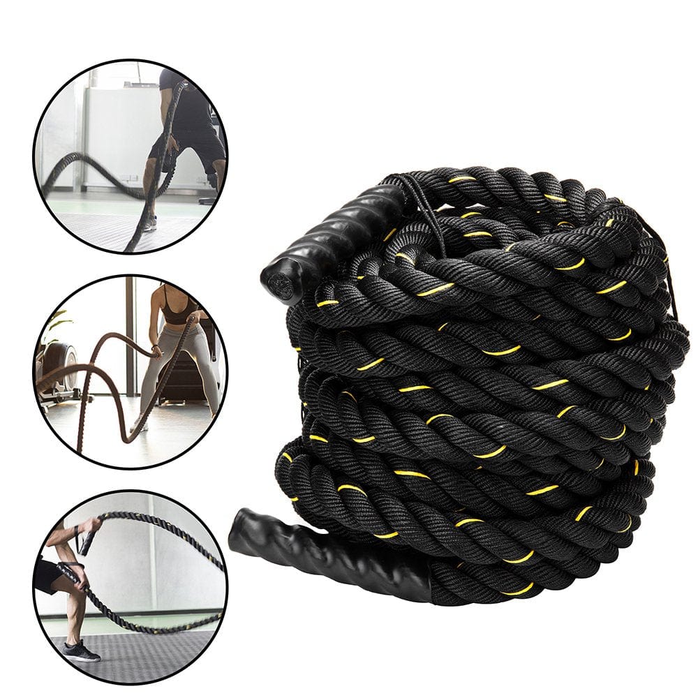 Basics Battle Exercise Training Rope for Strength Training, Crossfit, Battling, Climbing (1.5", 50Ft)