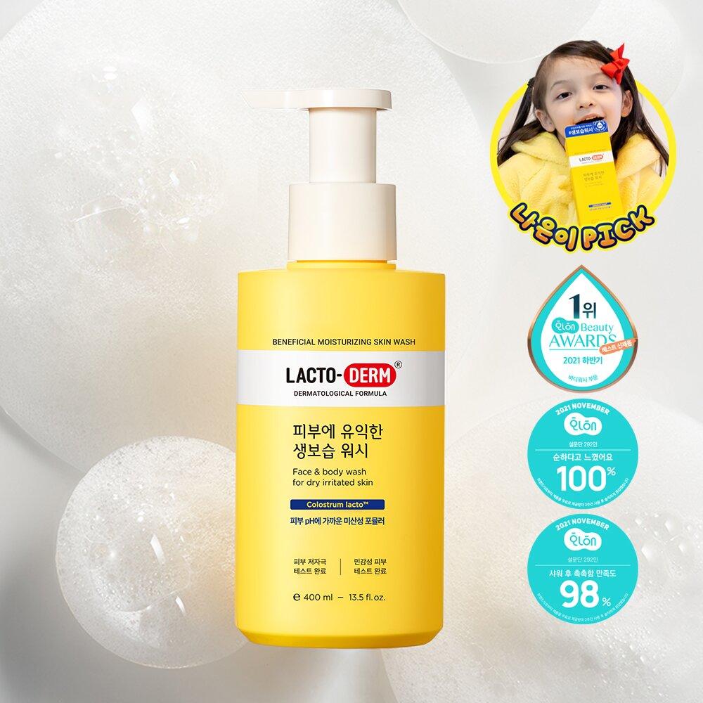 LACTO-DERM Beneficial Moisturizing Skin Wash 400mL